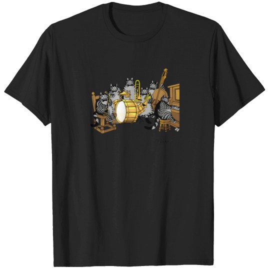 Discover B Kliban Cat Band  Guitar T-Shirt T-Shirts