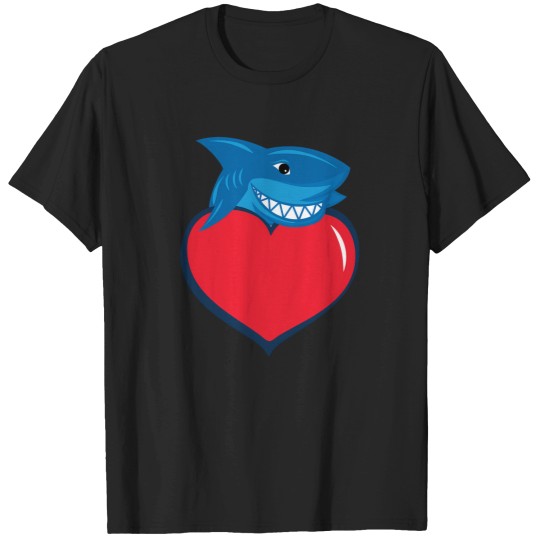 Discover Cringe-Fam-Merch-Merchadise-Apparel-Clothes-Shark-And-Heart-Amazing-Idea-(1) T-Shirt T-Shirts