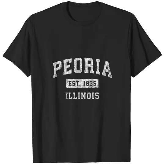Discover Peoria Illinois Il Vintage Established Sports Design T-Shirts
