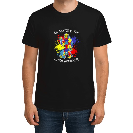 Discover Colorful Puzzle Utism Awareness Bigfoots Autism Awareness T-Shirts
