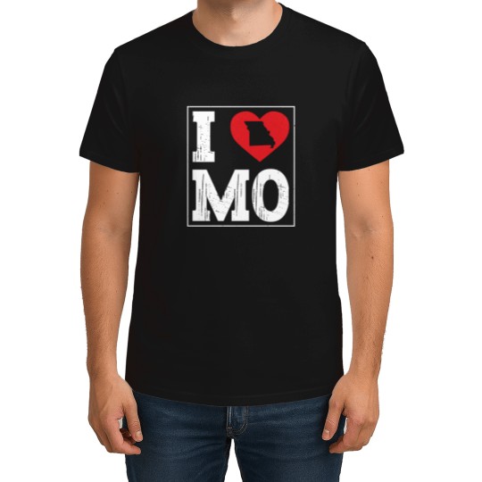 Discover I Heart Love MO Missouri City Map Classic Vintage I Love MO T-Shirts