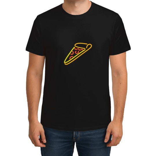 Discover Neons Pizza Sign Art T-Shirts