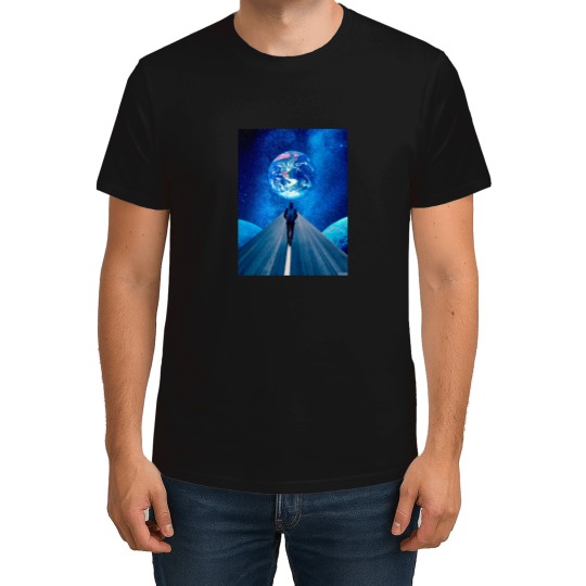 Discover Walking on Road To Blue spaces T-Shirts