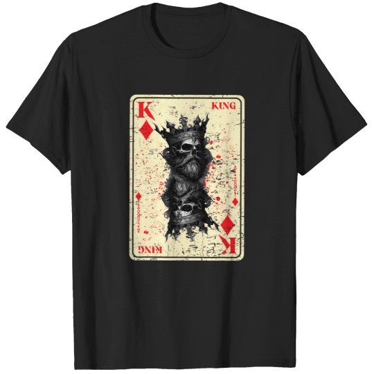 Discover Gothic Card Game Halloween Scary Horror King Of Diamonds T-Shirts