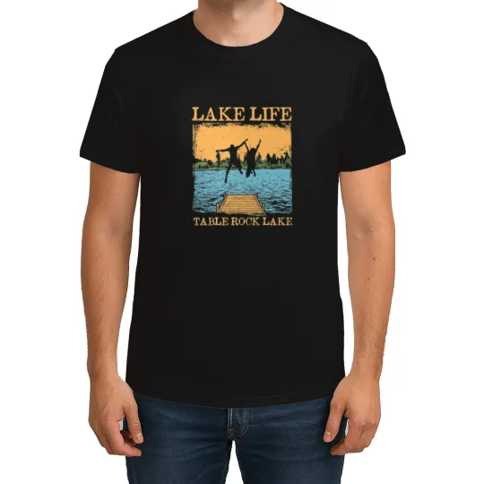 Discover Lake Life Table Rock Lake Swimming Missouri Swimmer Camping T-Shirts