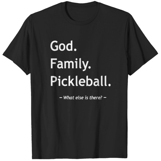 Discover Christian Faith Christianity God Family Pickleball T-Shirts