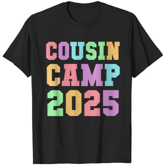 Discover Vintages Cousin Camp 2025 Nana Crew Team Grandpa Saurus T-Shirts