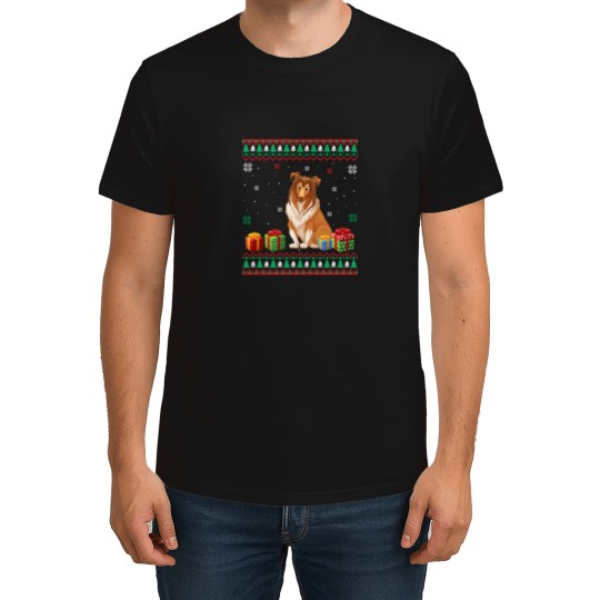 Discover Rough Collie Dog Lover Men Women Cool Ugly Christmas T-Shirts