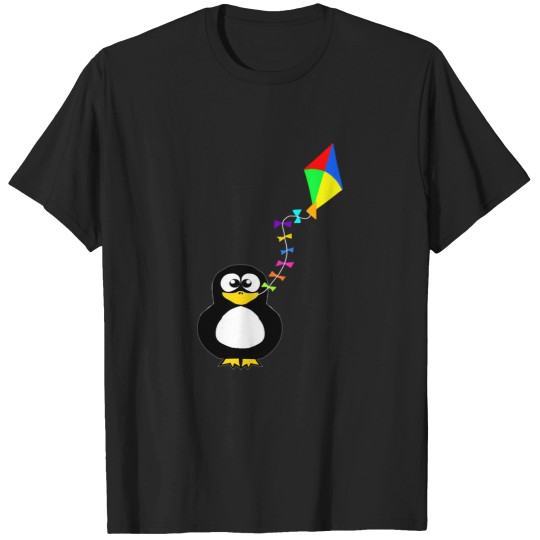 Discover Penguin Water Bird Funny Kite Flying Kite Flyer T-Shirts