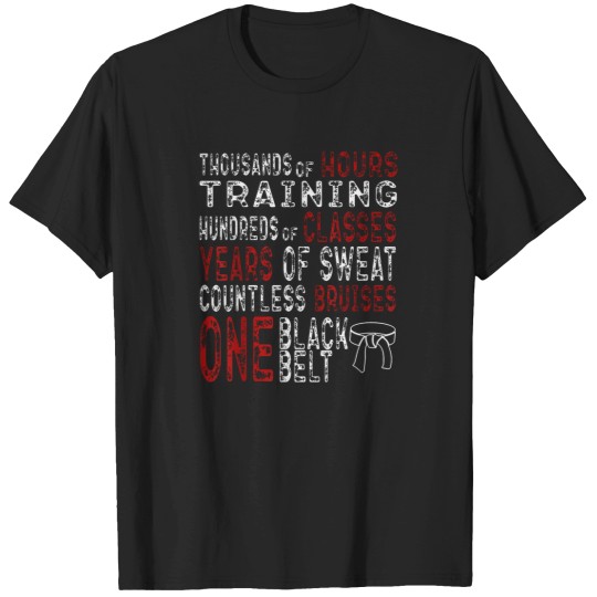 Discover Black-Belt-Taekwondo-Gifts-Mixed-Martial-Arts-Training-Cool-T-Shirt T-Shirts