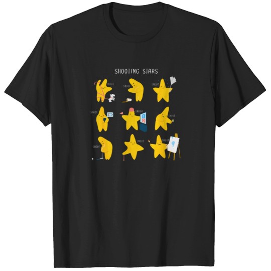 Discover Shooting-Stars-Funny-Apparel-T-Shirt T-Shirts