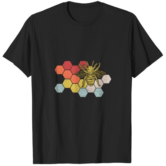 Discover Beekeeper Bee Honeycomb Beekeeg T-Shirts
