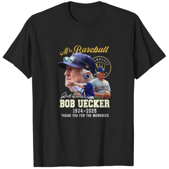 Discover Bob Uecker Baseball 1934-2025 Thank You T- shirt