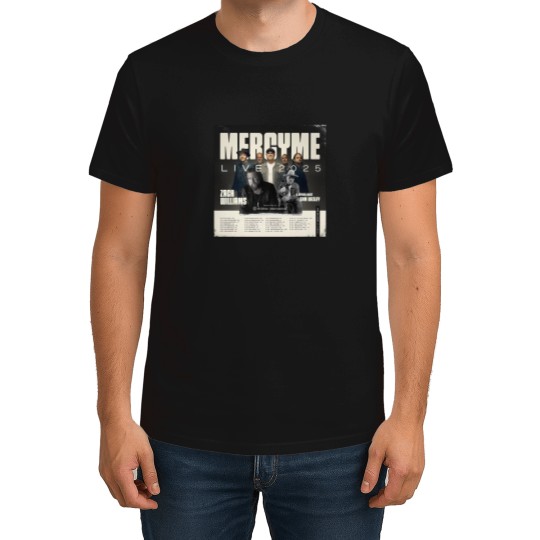 Discover MercyMe Live 2025 Tour Date Black T Shirt