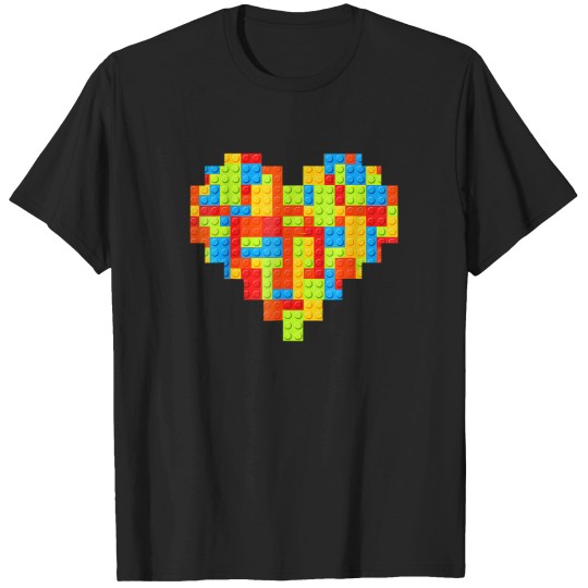 Discover mater builder block brick building valentine day boy T-Shirts