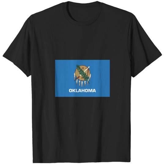 Discover Us-States-Flag-Oklahoma T-Shirt T-Shirts