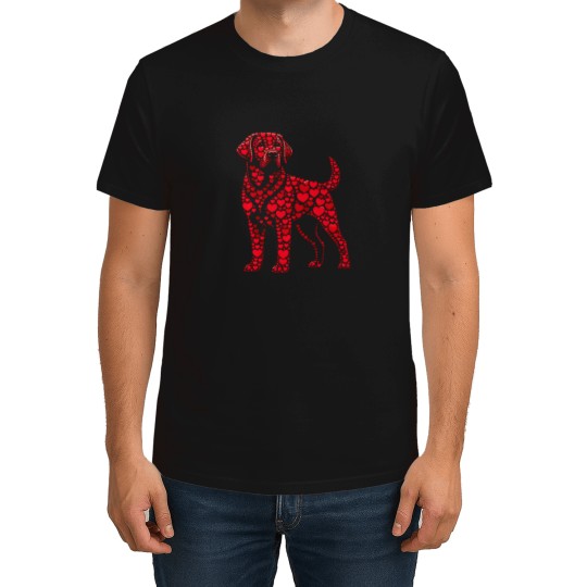 Discover Hearts Dog Womens Mens Kids Valentine Labrador Retriever T-Shirts