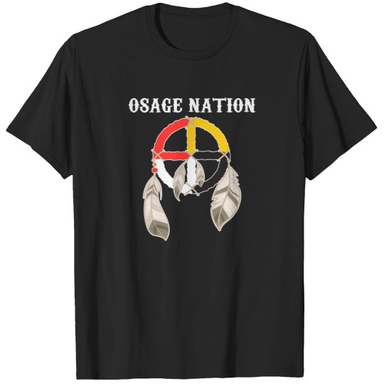 Discover Osage Nation Indian Medicine Wheel T-Shirt T-Shirts