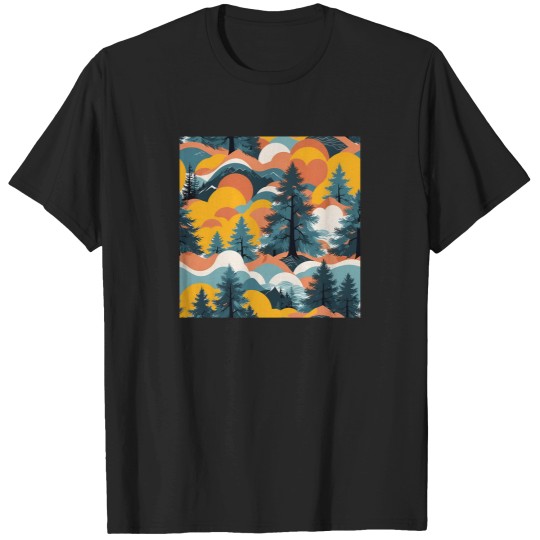Discover Cedar Hills Seamless Pattern T-Shirts