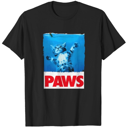 Discover Paws-Cat-And-Mouse-Top-Cute-Funny-Cat-Lover T-Shirt T-Shirts