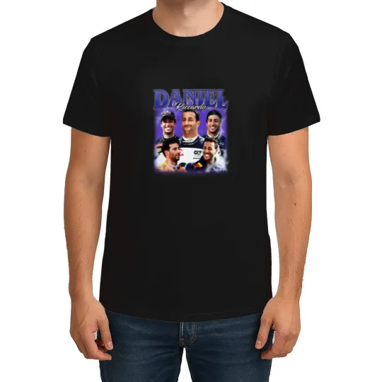 Discover Daniel Ricciardo Retro Shirt, Daniel Ricciardo Retro Shirt, Vintage 90s Bootleg tee