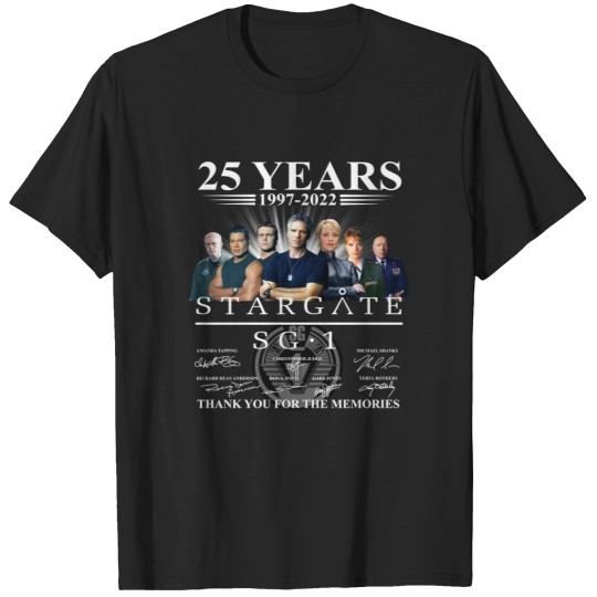 Discover Stargate SG1 25 years 1997-2022 Thanks you for the memories T-Shirts