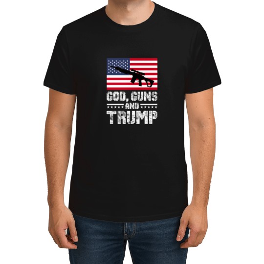 Discover God Guns and Trump T-Shirts