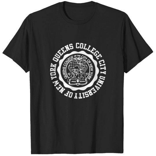 Discover Queens College Vintage Logo T-Shirts