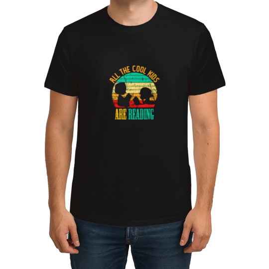 Discover All The Cool Kids Reading Book Lover Retro Funny Bookworm T-Shirts