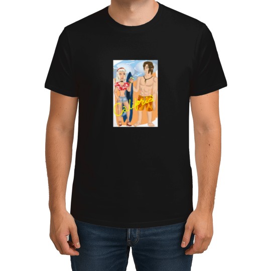 Discover California-Couple-(Human-States-150) T-Shirt T-Shirts