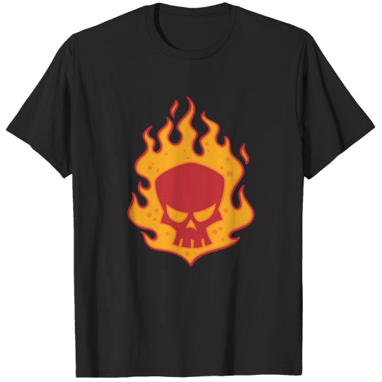 Discover Flaming Skull T-Shirts