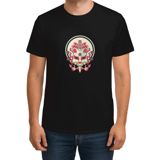 Discover Kitsune-Mask-Japanese-Style-T-Shirt-T-Shirt T-Shirts