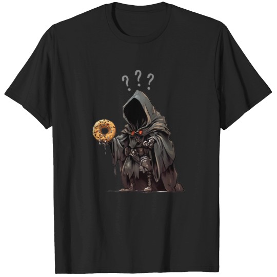 Discover Black Rider Holding a Donut Ring II - Fantasy Funny T-Shirts