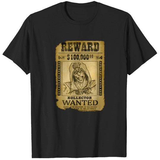 Discover Collector-Wanted-Poster-Retro-Mortal-Kombat-Gaming-Art T-Shirt T-Shirts