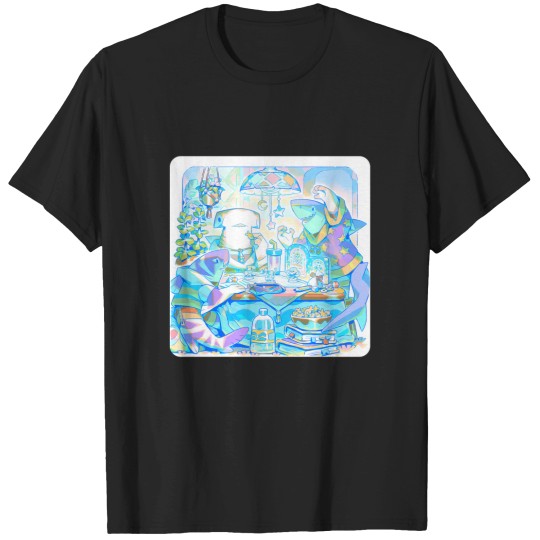 Discover Nerd Shark Sunaookami Shiroko Blue Archive Sticker T-Shirts