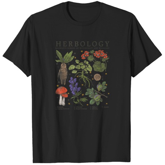 Discover Harry Potter Herbology Plants Short Sleeve T-Shirts