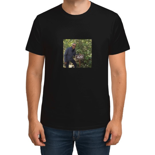 Discover 420-Obama-Print T-Shirt T-Shirts