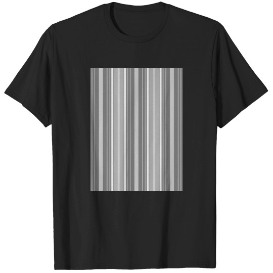 Discover Monochrome Slimming Effects Vertical Balanced Stripes T-Shirts