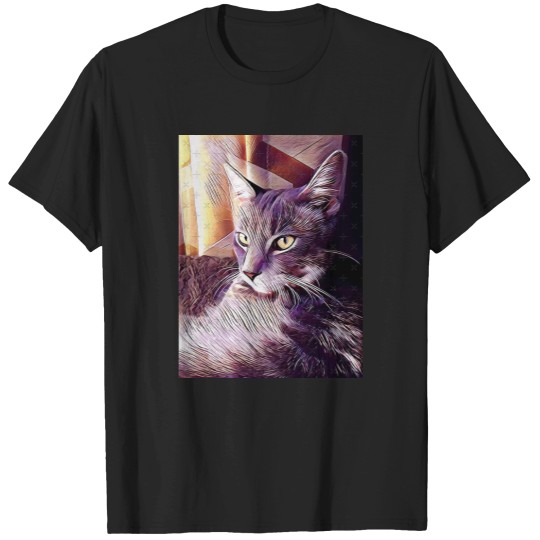 Discover Kitty in the window Twillight Life is harder death is peaceful T-Shirts