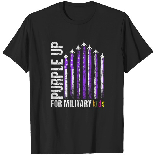 Discover purple up for military purple up child flag boy T-Shirts