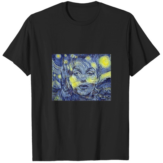 Discover Marilyn Monroe on a Starry Night  Modern Vintage T-Shirts
