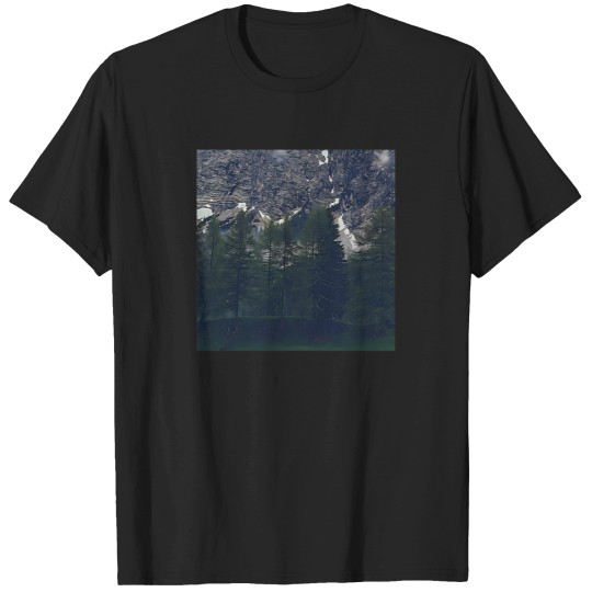Discover Pine Trees And Rocky Mountains Active T-Shirt 1167 T-Shirts