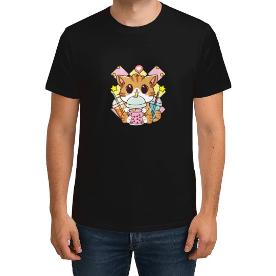 Discover Kawaii-Neko-Anime-Cute-Cat-Boba-Tea-Bubble-Tea-2 T-Shirts