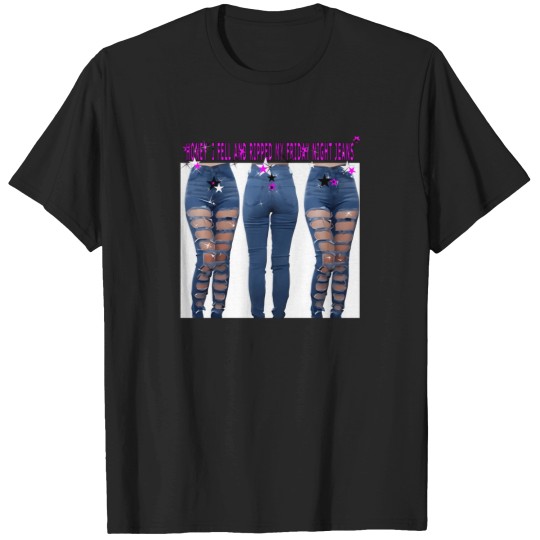 Discover Going-To-A-Rave-So-Had-To-Rip-My-Jeans-(1) T-Shirt T-Shirts