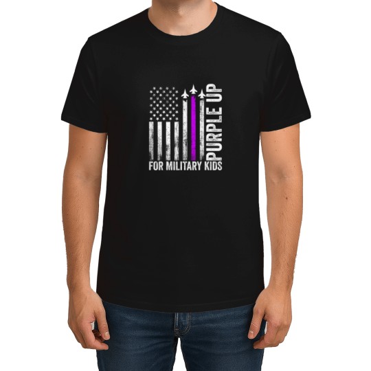 Discover purple up for military military child month ua flag T-Shirts