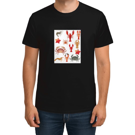 Discover Crustaceancore  Blue T-Shirts