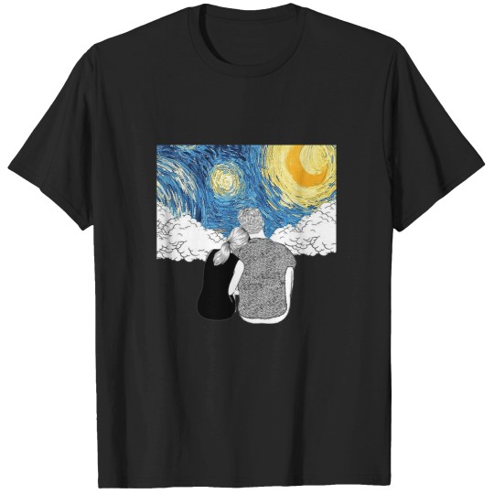 Discover Love-In-A-Starry-Night-Van-GoghFunny-Gift-For-Van-Gogh-Lovers-And-Fine-Art-Lovers T-Shirts