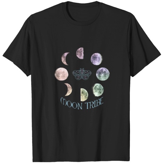 Discover moons Tribe with Moth and moons Phases T-Shirts