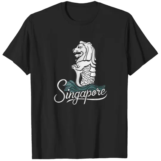 Discover Singapore-Iconic-Merlion-Lion-Asia-Travel-Souvenir-T-Shirt T-Shirts