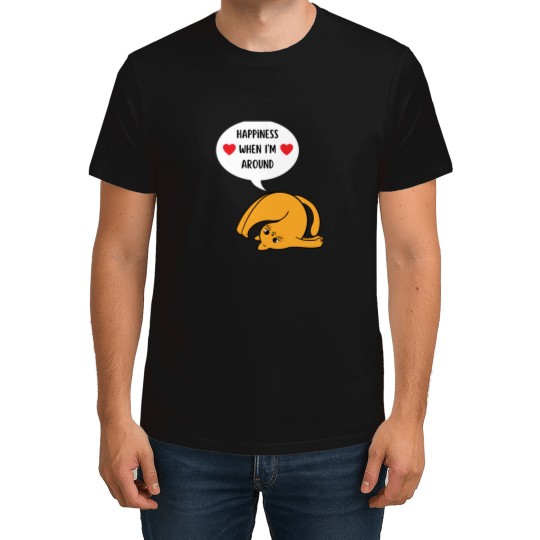 Discover Happiness-Is-A-Day-Spent-Hiking-With-My-Cat-Happiness-when-Im-aroundfunny-cat T-Shirts